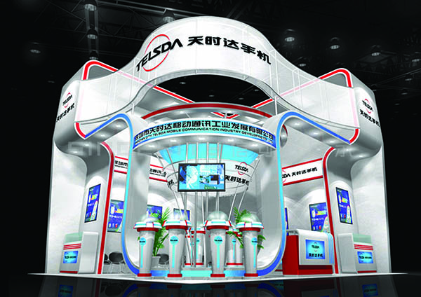 天時(shí)達(dá)手機(jī)展臺設(shè)計(jì)搭建效果圖