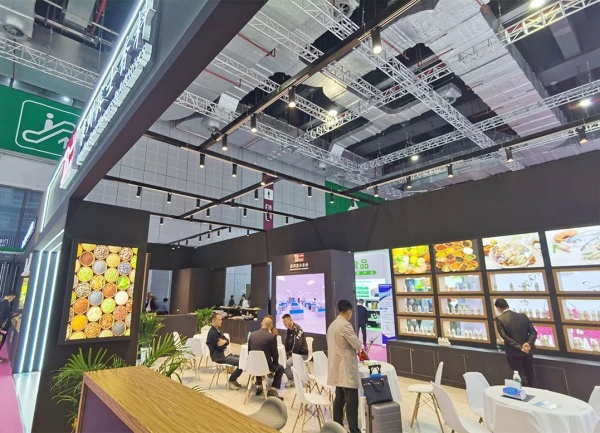 上海餐飲業(yè)展覽會(huì)72平方設(shè)計(jì)搭建方案