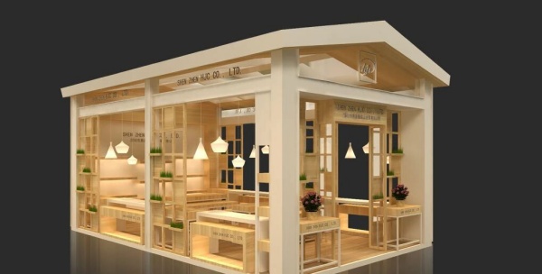 展廳設計以自然為韻，打造溫馨質感空間